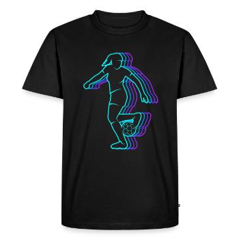Soccer Vintage Female Soccer Women Soccer Kids - Men's Premium Organic T-Shirt - black - Front - Nico (187cm)