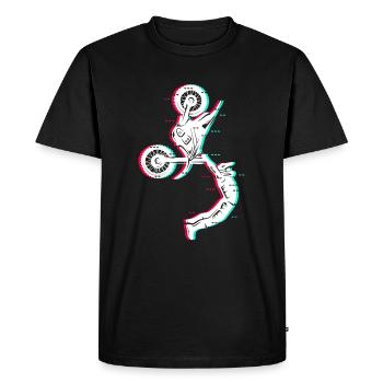 Motocross Moto Enfants Garçons Dirt Biker Hommes - T-shirt Premium bio Homme - noir - Devant - Nico (187cm)
