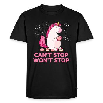 Impossible d'arrêter ne s'arrêtera pas - T-shirt Premium bio Homme - noir - Devant - Nico (187cm)
