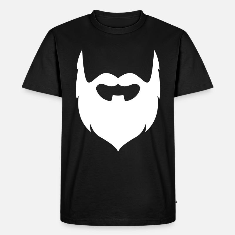 Bart symbol - Männer Premium Bio T-Shirt - Schwarz