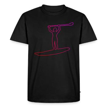 Standup Paddleboard Women Sup Standup Paddling - Men's Premium Organic T-Shirt - black - Front - Nico (187cm)