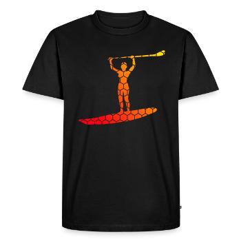 Standup Paddle Sup Standup Paddleboard Standup Pad - T-shirt Premium bio Homme - noir - Devant - Nico (187cm)