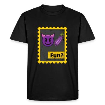 Gay humor - Men's Premium Organic T-Shirt - black - Front - Nico (187cm)