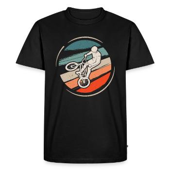 BMX Rider Cyclist Bike BMX Bike - Men's Premium Organic T-Shirt - black - Front - Nico (187cm)
