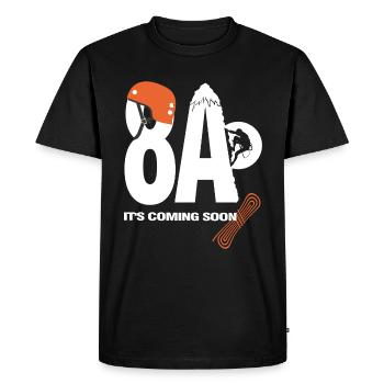 8A It's coming soon - escalade passion - T-shirt Premium bio Homme - noir - Devant - Nico (187cm)