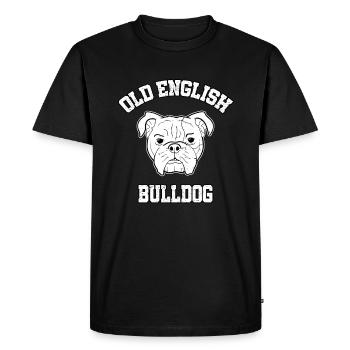 OEB Bollerkopf Bulldog chien EB Rüpel cadeau - T-shirt Premium bio Homme - noir - Devant - Nico (187cm)