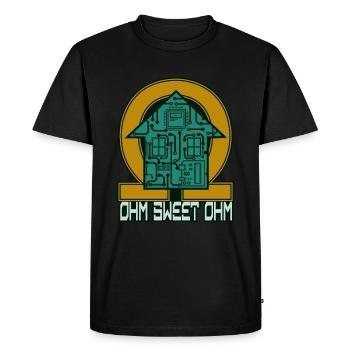 Ohm Sweet Ohm Resistor Electronics Technicien en électronique - T-shirt Premium bio Homme - noir - Devant - Nico (187cm)