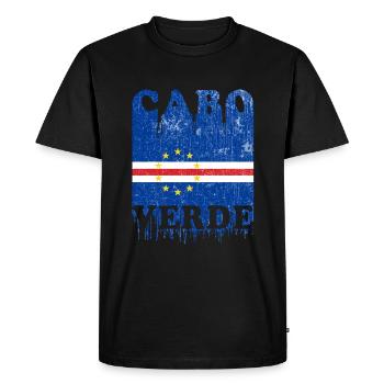Cabo Verde 2020 Cap Verde Africa Flag Flag - Men's Premium Organic T-Shirt - black - Front - Nico (187cm)