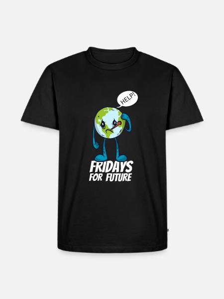 Fridays for future 3 - Men's Premium Organic T-Shirt - black