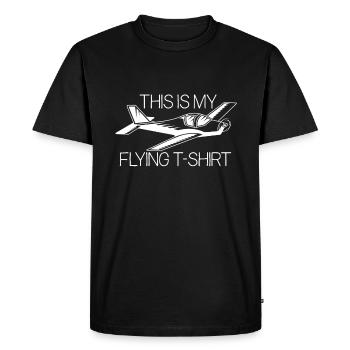 C’est mon pilote volant pilote aviat - T-shirt Premium bio Homme - noir - Devant - Nico (187cm)