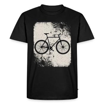 Vélo Vintage Style - Motif de vélo - T-shirt Premium bio Homme - noir - Devant - Nico (187cm)
