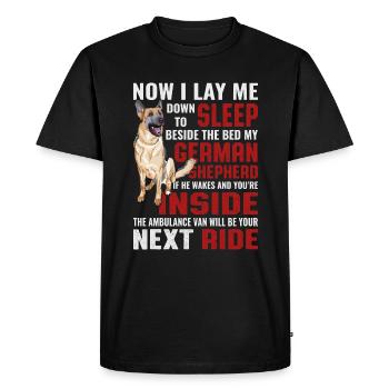 Bergers drôles Proverbes chiens Proverbes - T-shirt Premium bio Homme - noir - Devant - Nico (187cm)