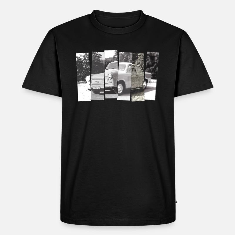 "Schnipsel" - Männer Premium Bio T-Shirt - Schwarz