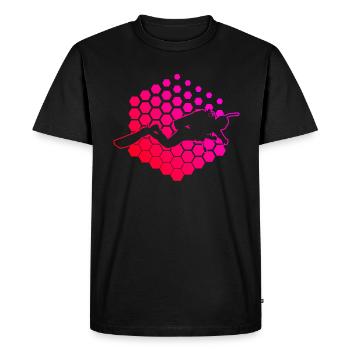 Plongeur Plongeur Hommes Plongeur Plongée - T-shirt Premium bio Homme - noir - Devant - Nico (187cm)