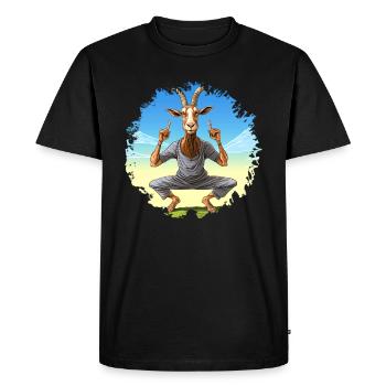 Yogi Capricorne - T-shirt Premium bio Homme - noir - Devant - Nico (187cm)