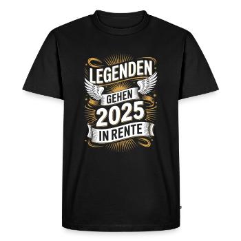 Legends to retire in 2025 - Men's Premium Organic T-Shirt - black - Front - Nico (187cm)
