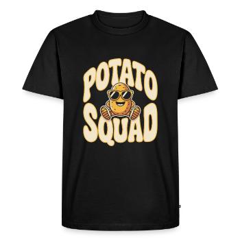 Escouade de la patate - T-shirt Premium bio Homme - noir - Devant - Nico (187cm)