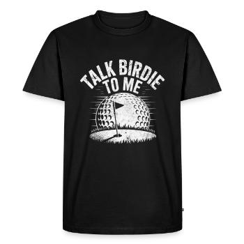 Talk Derbie to me Golf Design - T-shirt Premium bio Homme - noir - Devant - Nico (187cm)