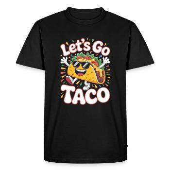 Lâche prise Taco Taco Design - T-shirt Premium bio Homme - noir - Devant - Nico (187cm)