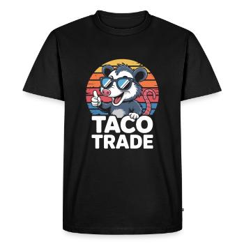 Taco Trade Opossum - Men's Premium Organic T-Shirt - black - Front - Nico (187cm)