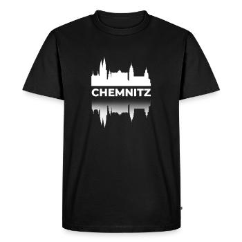 Lieu de la ville de Chemnitz Saxe Voyage en Allemagne - T-shirt Premium bio Homme - noir - Devant - Nico (187cm)