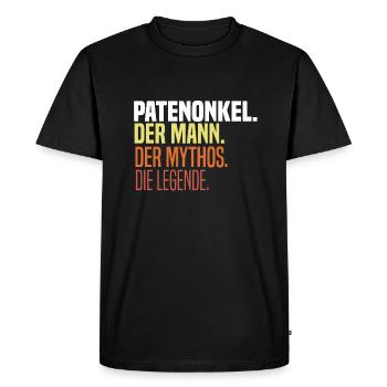 Godfather Confirmation Godfather Firmpate Godchild - Men's Premium Organic T-Shirt - black - Front - Nico (187cm)