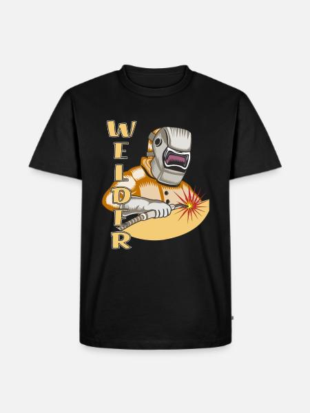 Welder - Men's Premium Organic T-Shirt - black