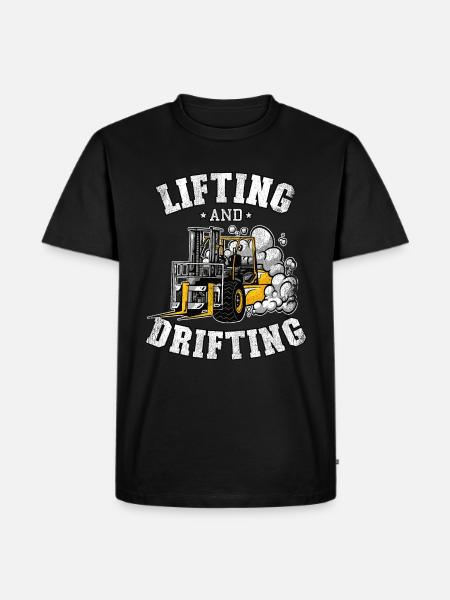 Drôle de chariot élévateur cadeau cadeau stock de chariot élévateur - T-shirt Premium bio Homme - noir