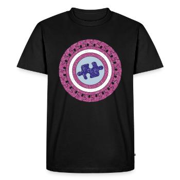 AUTISM PUZZLE - Men's Premium Organic T-Shirt - black - Front - Nico (187cm)