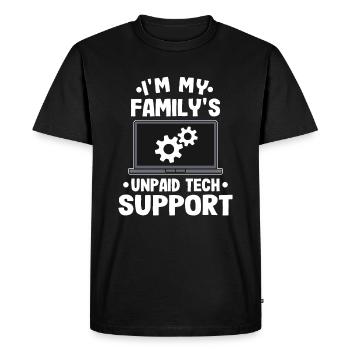 Informaticien Cadeau Drôle Programmeur informatique IT - T-shirt Premium bio Homme - noir - Devant - Nico (187cm)