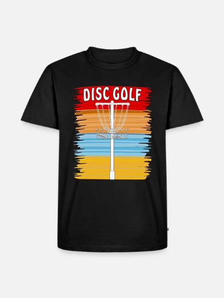 DISC GOLF FOND - T-shirt Premium bio Homme - noir