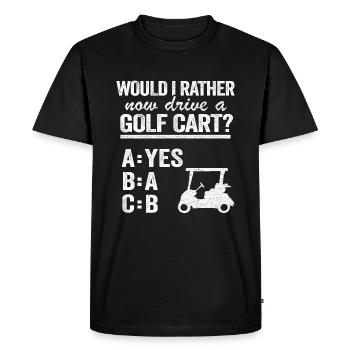 Golfspieler Golfcart Fahren Golfer Geschenk Lustig - T-shirt Premium bio Homme - noir - Devant - Nico (187cm)