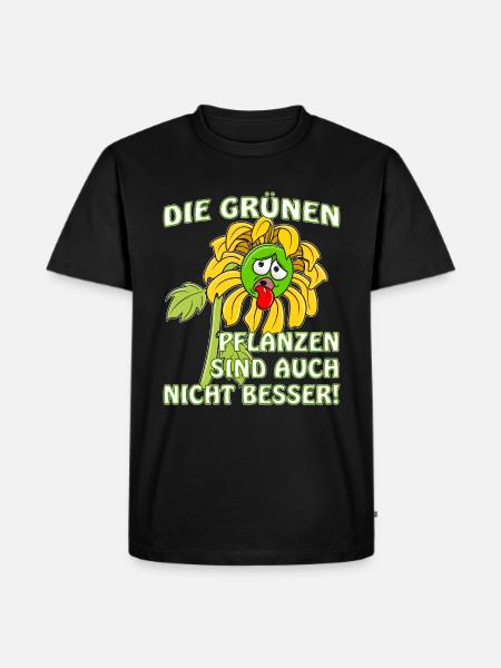 DIE GRÜNEN AUCH NICHT BESSER - Männer Premium Bio T-Shirt - Schwarz