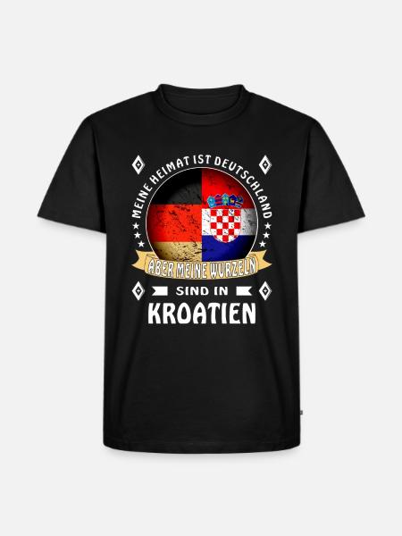 Heimat Deutschland Wurzeln - Männer Premium Bio T-Shirt - Schwarz