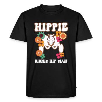 Rétablissement Nouvelle hanche hanche chirurgie chirurgie cadeau - T-shirt Premium bio Homme - noir - Devant - Nico (187cm)