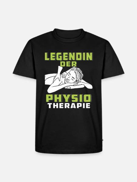 LEGENDIN DER PHYSIOTHERAPIE - Männer Premium Bio T-Shirt - Schwarz