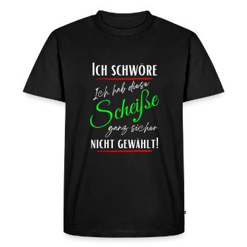 I swear I didn't choose this shit! - Men's Premium Organic T-Shirt - black - Front - Nico (187cm)