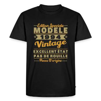 1994 Vintage Retro Cadeau D’anniversaire - T-shirt Premium bio Homme - noir - Devant - Nico (187cm)
