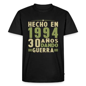 Fabriqué en 1994, cadeau d'anniversaire de 30 ans - T-shirt Premium bio Homme - noir - Devant - Nico (187cm)