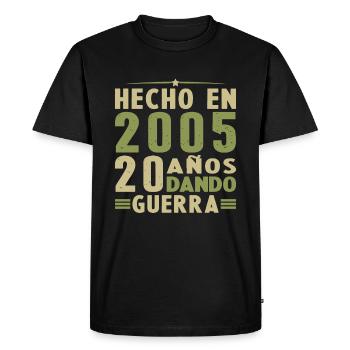 Made in 2005 Birthday Gift - Men's Premium Organic T-Shirt - black - Front - Nico (187cm)