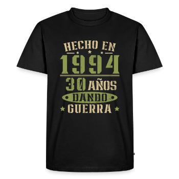 Fabriqué en 1994, cadeau d'anniversaire de 30 ans - T-shirt Premium bio Homme - noir - Devant - Nico (187cm)