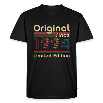Vinatge 1994 Birthday Gift - Men's Premium Organic T-Shirt - black - Front - Nico (187cm)