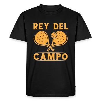 Joueur de padel amusant Roi du terrain de padel Padelist - T-shirt Premium bio Homme - noir - Devant - Nico (187cm)