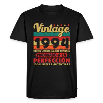 Vinatge 1994 Birthday Gift - Men's Premium Organic T-Shirt - black - Front - Nico (187cm)