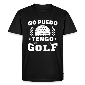 I can't have golf - Men's Premium Organic T-Shirt - black - Front - Nico (187cm)