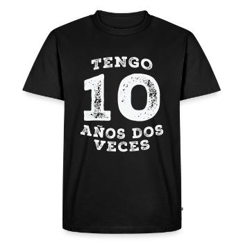 20 ans d’anniversaire Cadeau Femmes Hommes - T-shirt Premium bio Homme - noir - Devant - Nico (187cm)
