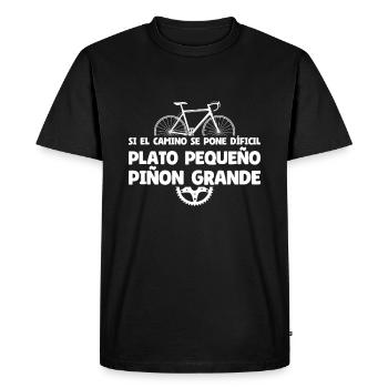 Cyclist Men Bike Gifts Cycling - Men's Premium Organic T-Shirt - black - Front - Nico (187cm)