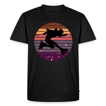 Rollerblades rollers - T-shirt Premium bio Homme - noir - Devant - Nico (187cm)