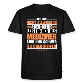 Des performances inégalées en tant que professionnel de la santé - T-shirt Premium bio Homme - noir - Devant - Nico (187cm)