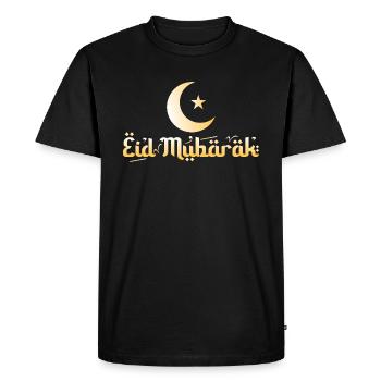 Aïd Moubarak - T-shirt Premium bio Homme - noir - Devant - Nico (187cm)